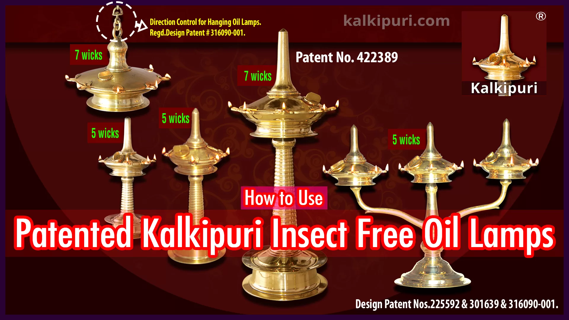 How to use Patented (No.422389) Kalkipuri Insect Free Oil Lamp-Part 1