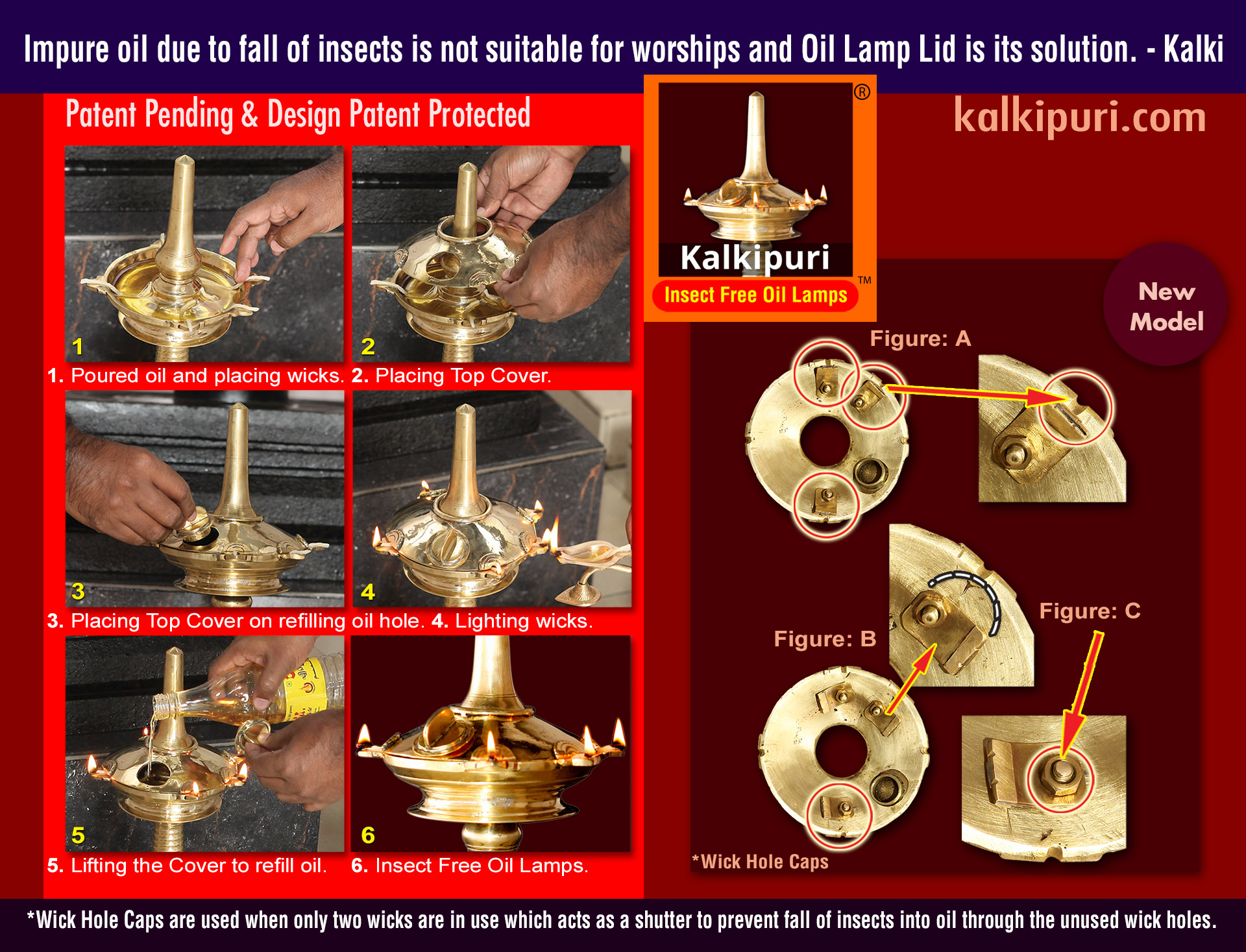 Kalkipuri Insect Free Oil Lamps 3