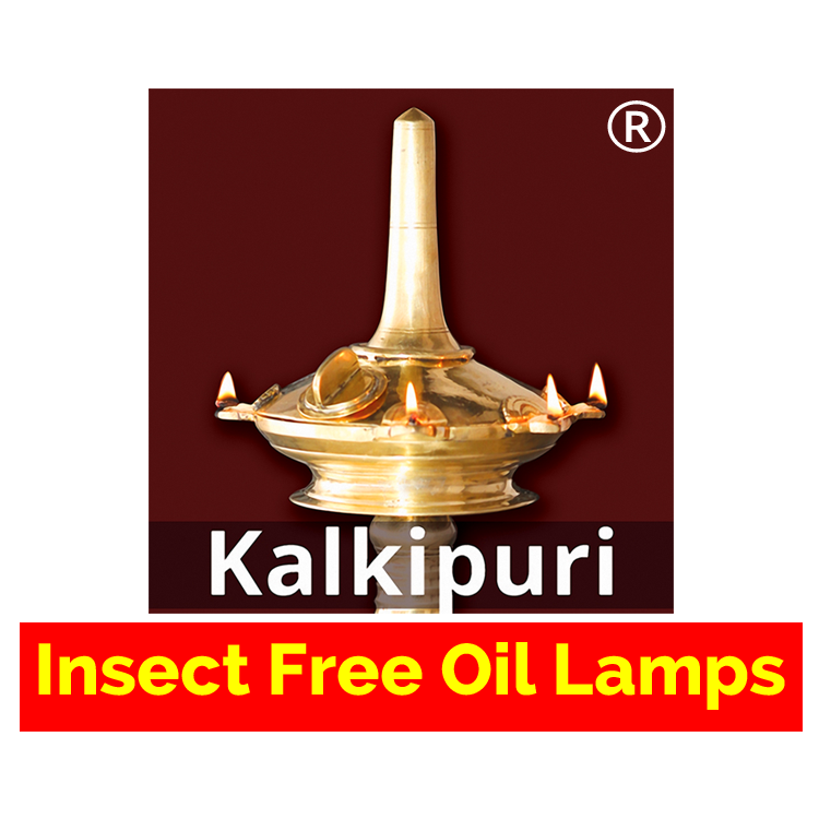 Kalkipuri Logo and Insect Free Oil Lamps